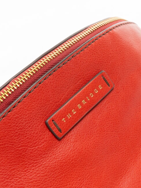 MARGHERITA  G&uuml;rteltasche aus Leder Johannisbeere / Gold - Damentaschen