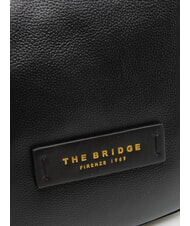 THE BRIDGE DOMITILLA  Umh&auml;ngetasche, Leder Schwarzes Gold - Damentaschen - 3
