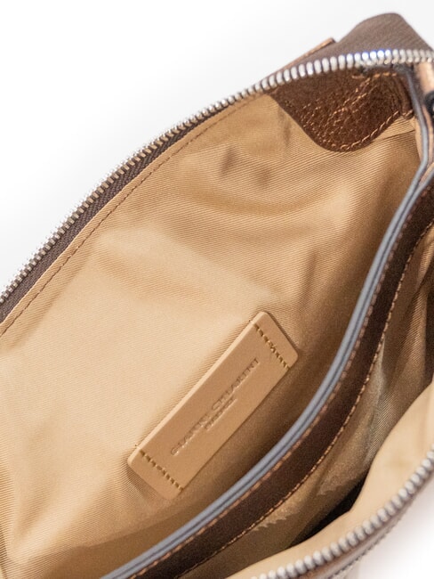 THREE Umh&auml;ngetasche, Leder ger&ouml;stet - Damentaschen