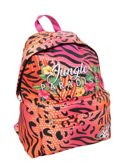 JUNGLE PARADISE Bedruckter Rucksack Fuchsie - Damentaschen