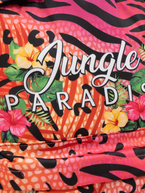 JUNGLE PARADISE Bedruckter Rucksack Fuchsie - Damentaschen