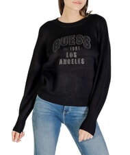 GUESS LEIGHTON LOGO Pullover mit Rundhalsausschnitt jetbla - Damenpullover - 4