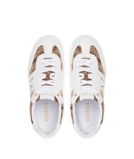GUESS NOCHEE 2  Turnschuhe Weiss-braun - Damenschuhe - 4