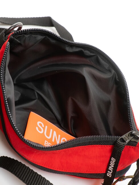 NYLON Nylontasche mit Tasche Feuerrot - Umh&auml;ngetaschen Herren