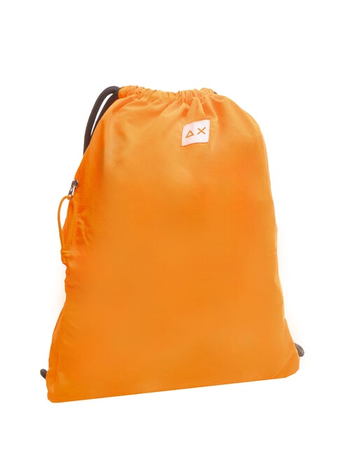 NYLON Rucksack mit Kordelzug fluoreszierendes Orange - Rucks&auml;cke f&uuml;r Schule &amp; Freizeit