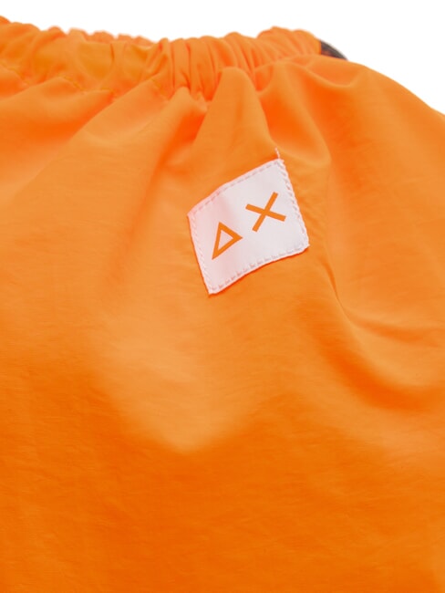 NYLON Rucksack mit Kordelzug fluoreszierendes Orange - Rucks&auml;cke f&uuml;r Schule &amp; Freizeit