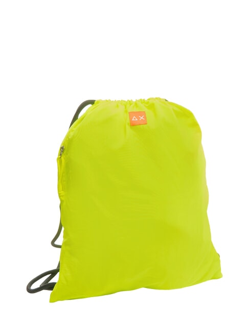 NYLON Rucksack mit Kordelzug fluoreszierendes Gelb - Rucks&auml;cke f&uuml;r Schule &amp; Freizeit