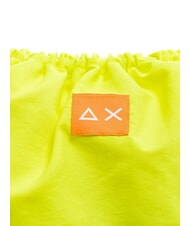 SUN68 NYLON Rucksack mit Kordelzug fluoreszierendes Gelb - Rucks&auml;cke f&uuml;r Schule &amp; Freizeit - 3