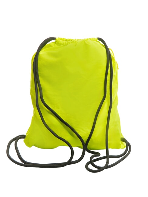NYLON Rucksack mit Kordelzug fluoreszierendes Gelb - Rucks&auml;cke f&uuml;r Schule &amp; Freizeit
