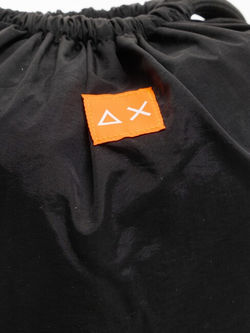 NYLON Rucksack mit Kordelzug Schwarz - Rucks&auml;cke f&uuml;r Schule &amp; Freizeit