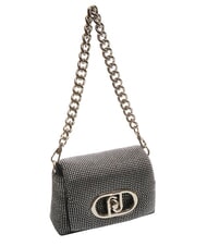 LIUJO LAPUFFY Mikro-Umh&auml;ngetasche mit Strass schwarz/stahl - Damentaschen - 2