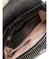 LIUJO LAPUFFY Mikro-Umh&auml;ngetasche mit Strass schwarz/stahl - Damentaschen - 5