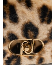 LIUJO LAPUFFY Pl&uuml;sch-Umh&auml;ngetasche mit Animal-Print nat&uuml;rlicher Fleck. - Damentaschen - 3