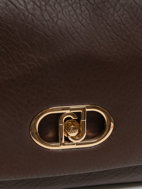 LAPUFFY Umh&auml;ngetasche mit &Uuml;berschlag braunes Licht - Damentaschen