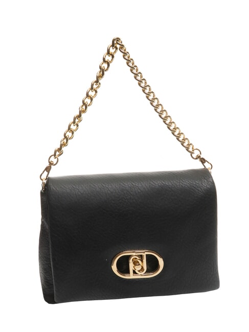 LAPUFFY Umh&auml;ngetasche mit &Uuml;berschlag SCHWARZ - Damentaschen