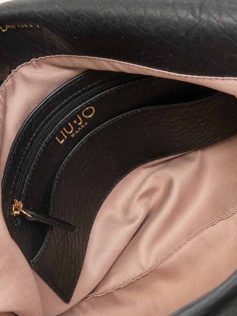 LAPUFFY Umh&auml;ngetasche mit &Uuml;berschlag SCHWARZ - Damentaschen