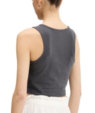 VANS BLUR Crop-Top mit Logo-Print Asphalt - T-Shirts und Tops f&uuml;r Damen - 2