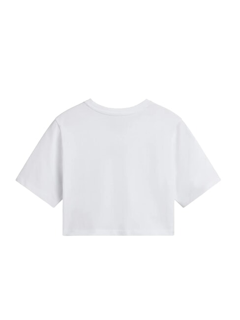 FLYING V Crop-Top mit Logo Wei&szlig; - T-Shirts und Tops f&uuml;r Damen