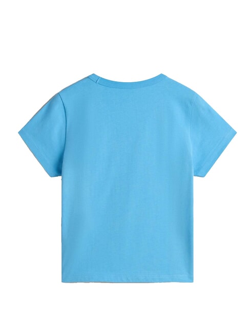 BASIC MINI Kurz&auml;rmliges Baumwoll-T-Shirt Erbe blau - T-Shirts und Tops f&uuml;r Damen