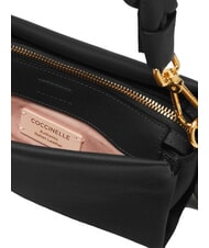 COCCINELLE BOHEME Handtasche, mit Schultergurt, aus Leder schwarz/cognac - Damentaschen - 3