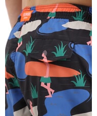 SUN68 ILLUSTRATION Herren Strandkost&uuml;m schwarz/blau - Herrenbadehosen - 3