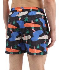 SUN68 ILLUSTRATION Herren Strandkost&uuml;m schwarz/blau - Herrenbadehosen - 2