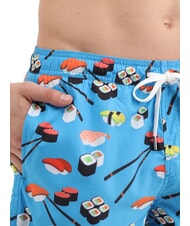 SUN68 JAPAN Herren Strandkost&uuml;m Blau - Herrenbadehosen - 3