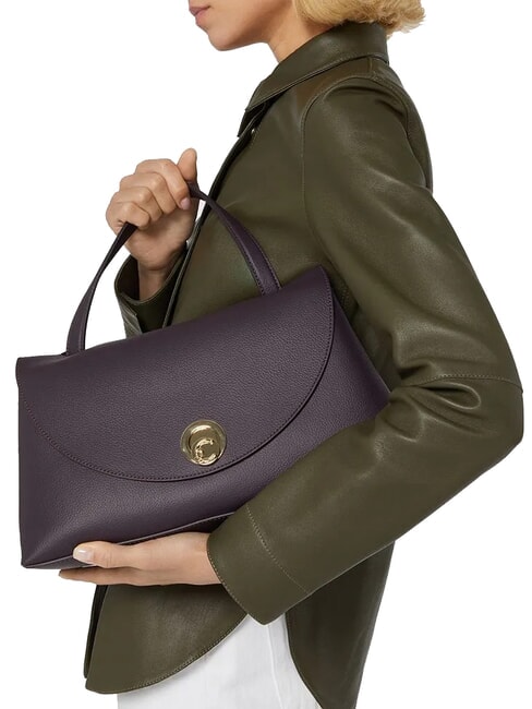 NIKLA Handtasche, mit Schultergurt schwarz/cognac - Damentaschen