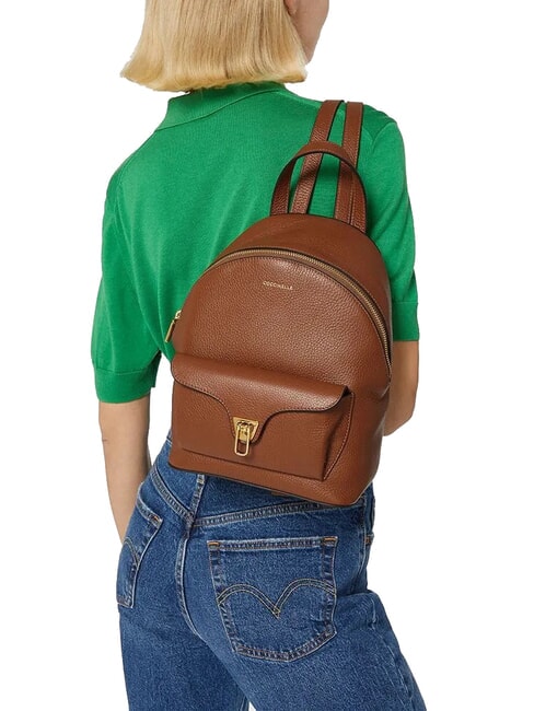 BEAT GENERATION Lederrucksack Cognac - Damentaschen