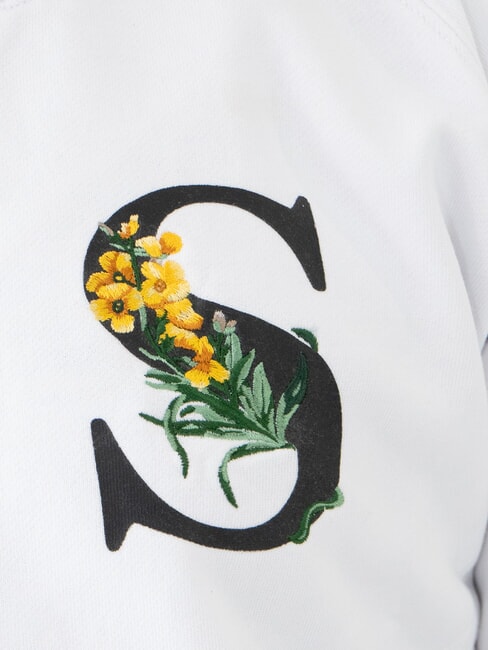 ROUND PRINT Rundhals-Sweatshirt mit Print Wei&szlig; - Sweatshirts Herren