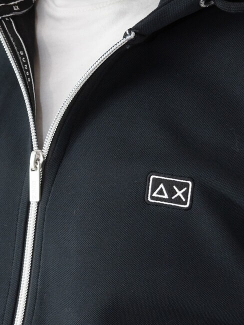 HERITAGE Kapuzenjacke mit durchgehendem Rei&szlig;verschluss Schwarz - Sweatshirts Herren