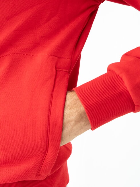 MINI LOGO Sweatshirt mit hohem Kragen und Rei&szlig;verschluss Feuerrot - Sweatshirts Herren