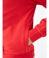 SUN68 MINI LOGO Hoodie mit durchgehendem Rei&szlig;verschluss Feuerrot - Sweatshirts Herren - 3