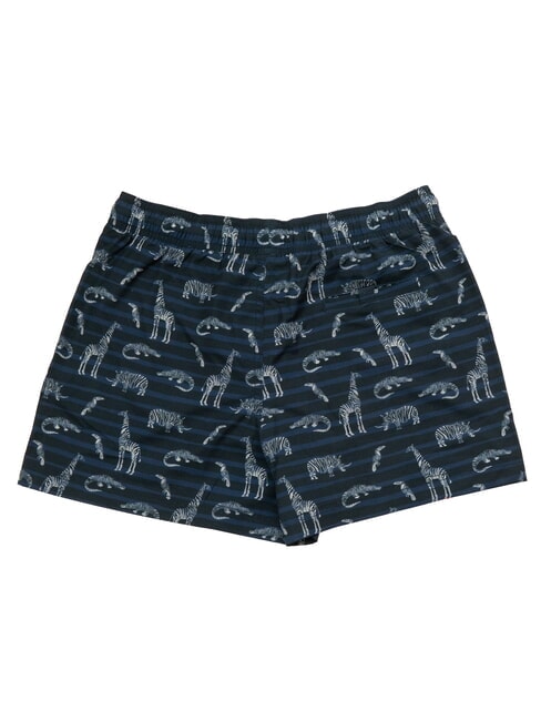 BIG PRINT Strandkost&uuml;m f&uuml;r Herren marineblau/wei&szlig; - Herrenbadehosen