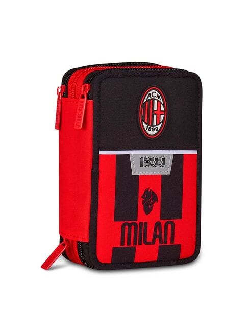 KICK AND SCORE Federm&auml;ppchen mit 3 Rei&szlig;verschl&uuml;ssen und Schulset Schwarz - Etuis und Zubeh&ouml;r