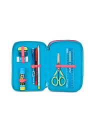 MERMAID M. FEVER Federm&auml;ppchen mit 3 Rei&szlig;verschl&uuml;ssen und Schulset fluoreszierendes T&uuml;rkis - Etuis und Zubeh&ouml;r - 3