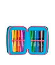 MERMAID M. FEVER Federm&auml;ppchen mit 3 Rei&szlig;verschl&uuml;ssen und Schulset fluoreszierendes T&uuml;rkis - Etuis und Zubeh&ouml;r - 4