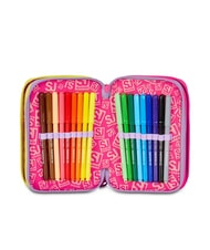 SJGANG FABLE JOURNEY Federm&auml;ppchen mit 3 Rei&szlig;verschl&uuml;ssen und Schulset violett - Etuis und Zubeh&ouml;r - 4