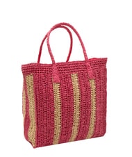 SUN68 RAFIA Strandtasche aus Raffiabast cremewei&szlig;/zyklame - Damentaschen - 2