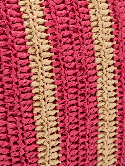 RAFIA Strandtasche aus Raffiabast cremewei&szlig;/zyklame - Damentaschen