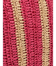 SUN68 RAFIA Strandtasche aus Raffiabast cremewei&szlig;/zyklame - Damentaschen - 3