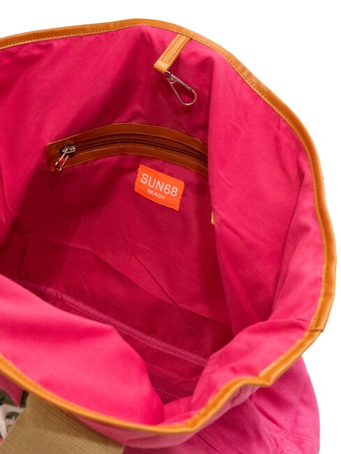 LOGO BEACH Strandtasche aus Segeltuch Fuchsie - Damentaschen