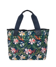 SUN68 LOGO BEACH Strandtasche aus Segeltuch Marineblau/Fuchsia - Damentaschen - 4