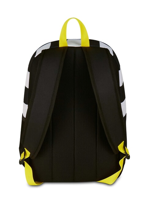 MAGIC GOAL Erweiterbarer Rucksack STREIFEN SCHWARZ / WEISS - Rucks&auml;cke f&uuml;r Schule &amp; Freizeit