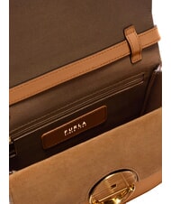 FURLA SFERA Mini-Umh&auml;ngetasche aus Leder Brandy - Damentaschen - 4