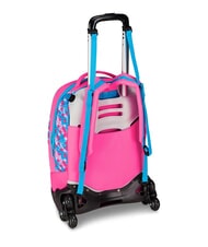 MERMAID M. FEVER Abnehmbarer 3-Rad-Trolley-Rucksack fluoreszierendes T&uuml;rkis - Rucks&auml;cke mit Trolleyfunktion - 3