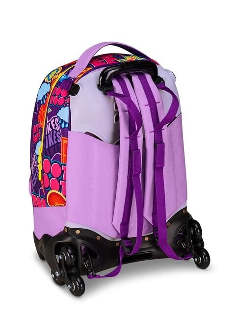 UNIVERSAL MOOD Abnehmbarer 3-Rad-Trolley-Rucksack lila Chiffon - Rucks&auml;cke mit Trolleyfunktion
