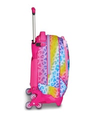 SJGANG CAT&AIR Abnehmbarer 3-Rad-Trolley-Rucksack SCHWARZ GESTREIFTER WALD - Rucks&auml;cke mit Trolleyfunktion - 4