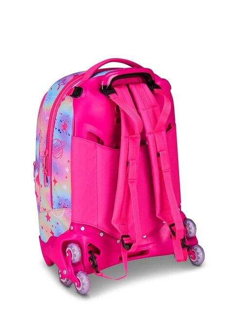 CAT LED Abnehmbarer 3-Rad-Trolley-Rucksack fuchsiafluo - Rucks&auml;cke mit Trolleyfunktion