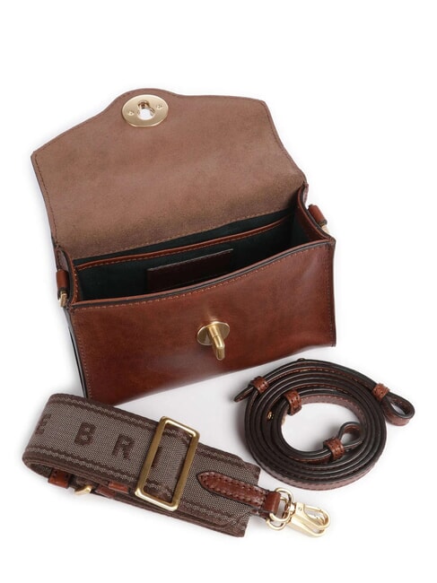 IRENE  Mini-Umh&auml;ngetasche aus Leder BRAUN - Damentaschen